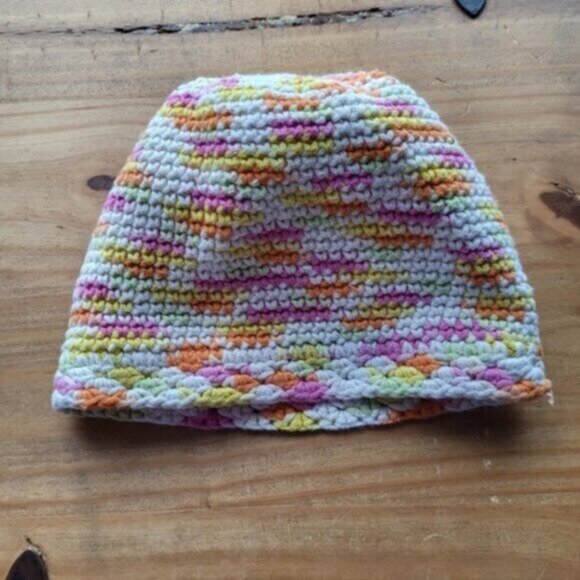 Handmade Cotton Crocheted Hat Women's - Picture 1 of 6